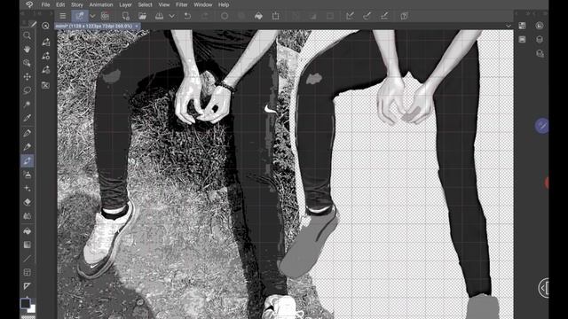 Person Drawing, first ever full attempt(Galaxy Tab S7+ and Clip Studio Paint) смотреть онлайн