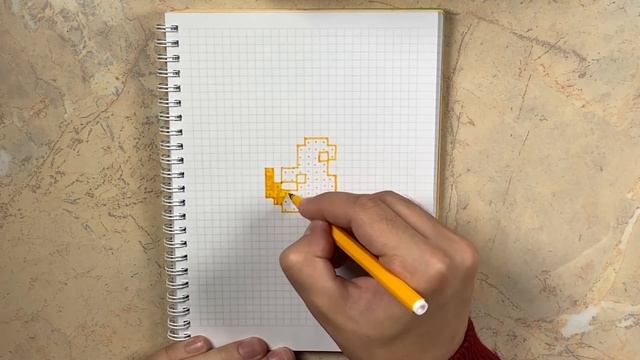 Как нарисовать цыплёнка | Маленькие лёгкие рисунки по клеточкам для срисовки