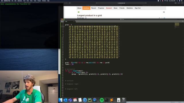 Project Euler Archives #11 смотреть онлайн