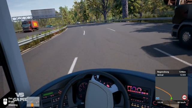 München to Regensburg | Fernbus Coach Simulator Neoplan Skyliner Gameplay смотреть онлайн