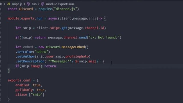 Discord.js Bot Development - Snipe Command - Eposide 5 смотреть онлайн