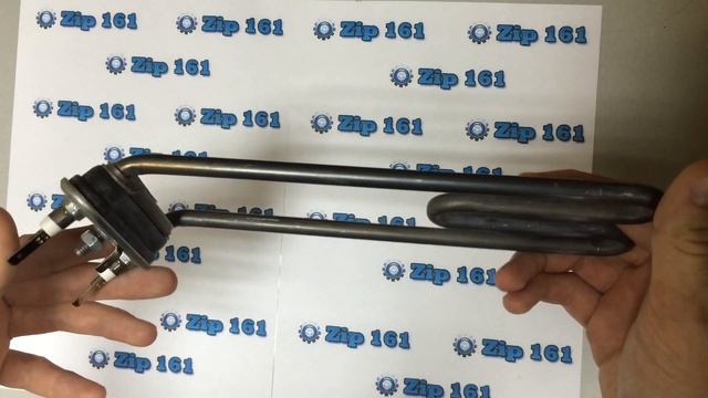 Тэн для стиральной машины 1900W изогнутый с отверстием A=18, B=225 смотреть онлайн