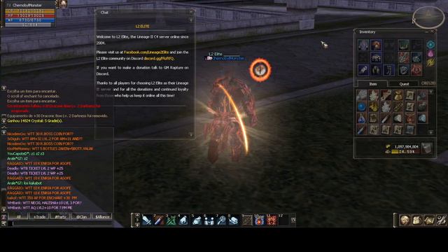 L2 elite c4 WOOT and BOOM - LOOL melhor servidor de Lineage 2 смотреть онлайн