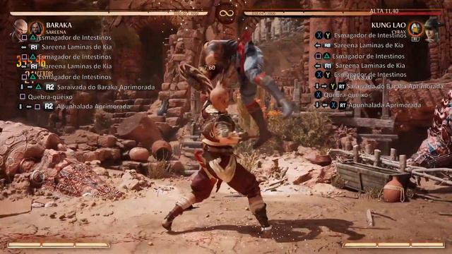 BARAKA COMBOS MORTAL KOMBAT 1(BOTÕES NA TELA, PS5,XBOX) смотреть онлайн