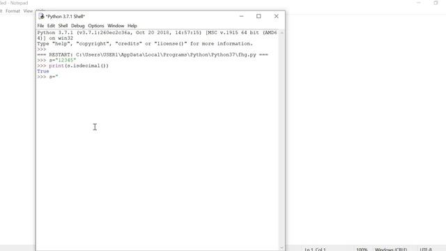 Python String - isdecimal( ) function Example code смотреть онлайн