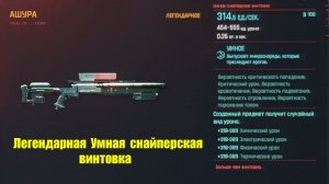 Cyberpunk 2077 - Документация на Умную Легендарную Снайперскую винтовку "Ашура"