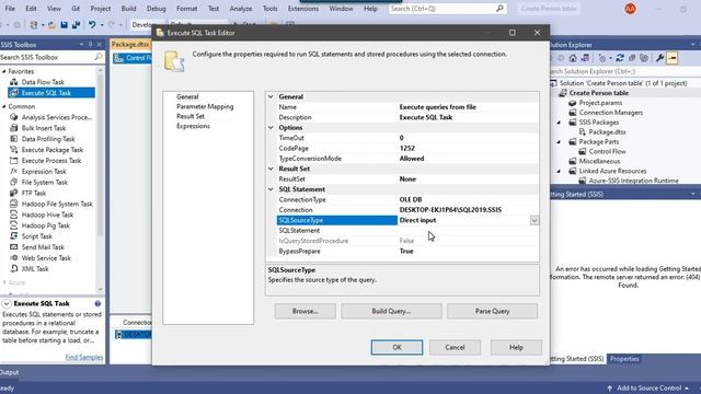 92 How to Execute SQL Queries which are stored on disk using SSIS смотреть онлайн