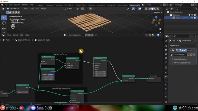 Animar Parametros(Control de Geometria) en Geometry Nodes en Blender 3.3 - Tutorial Blender смотреть онлайн