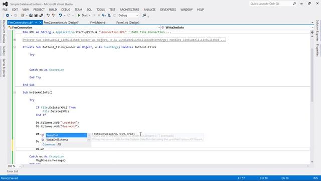 0- Connection Form With Database Access - Save Connection Information in Xml File USING VB.NET смотреть онлайн