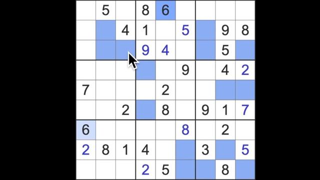 Sudoku solution – Los Angeles Times sudoku 9 June 2023 Expert level смотреть онлайн