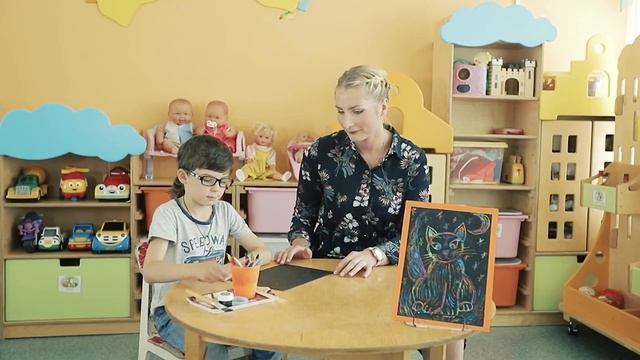 Как Научить Ребёнка Рисовать Граттаж ? Граттаж Мастер Класс смотреть онлайн