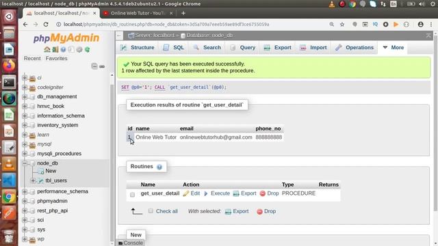 Learn Node JS with MySQL APIs Development Beginners Tutorial | Define & Call Stored Procedure Node смотреть онлайн
