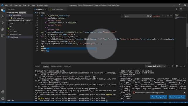 Adding GeoJson Polygen Layer Folium Python смотреть онлайн
