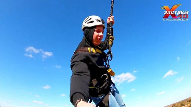 Прыжки с веревкой 65 метров Калуга! Прыгает - Апарян Петрос! Развлечения в Калуге? смотреть онлайн