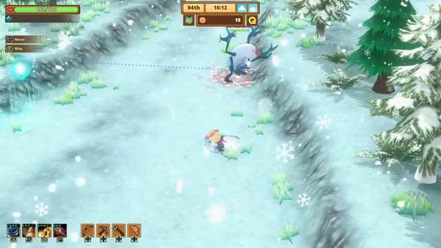 How to get Pearl in Kitaria Fables (How to defeat the Snowmonster Mini Boss) смотреть онлайн