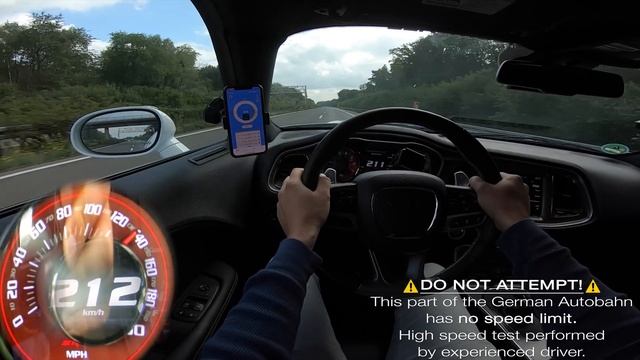 DODGE Challenger HELLCAT 727HP on AUTOBAHN (No Speed Limit) by AutoTopNL смотреть онлайн