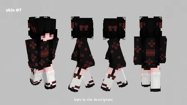 E-girl Aesthetic Minecraft Skins W/ Download Links ?⛓️  ‧͙⁺˚*･༓☾