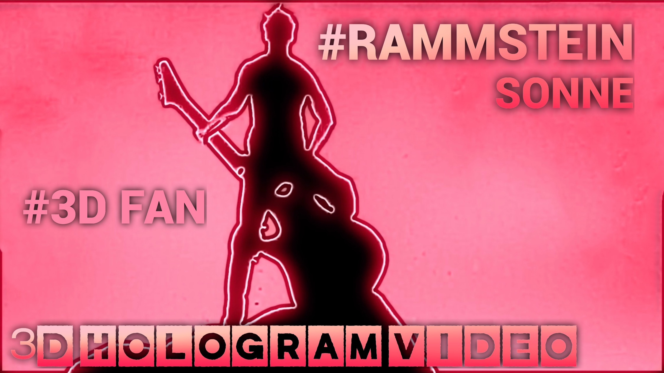 Rammstein. Sonne. 3D голограмма. Для 3D вентилятора. #3dhologramfan #hologram