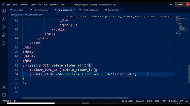 77. Delete Slider Details from Database table Using PHP & MySQL смотреть онлайн