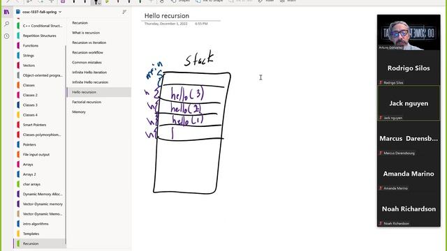 120122 COSC 1337 C++ recursion смотреть онлайн