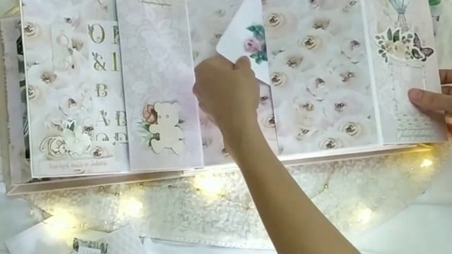 Скрапбукинг: Обзор Pop-up альбома для малышки
