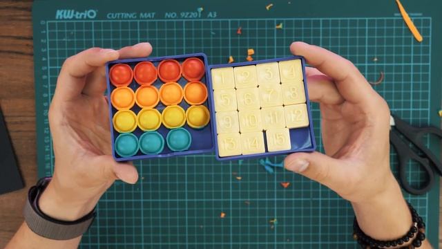 Making Pop It 15 Puzzle | DIY смотреть онлайн