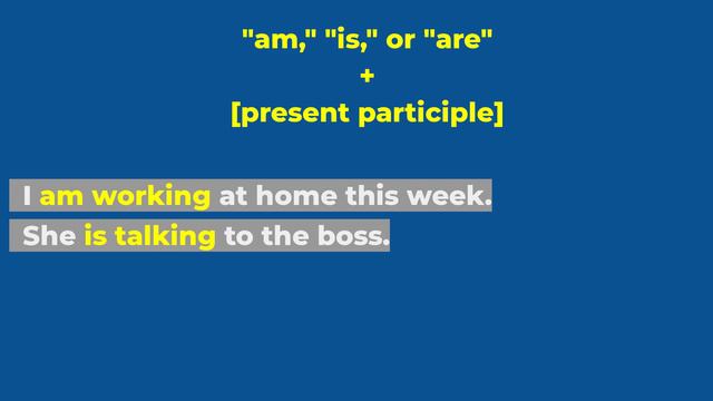 Present Progressive Tense смотреть онлайн