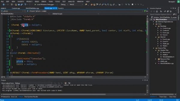 [WINAPI C++]: RF Online DAT Editor Создаем форму и Меню
