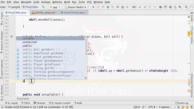 How to create Pong 2D Game in Android with java | Pong 2D game App | Adding Collision Part 19 смотреть онлайн