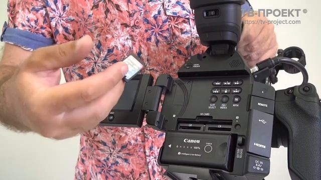 Кинокамера Canon EOS C100 Mark II смотреть онлайн