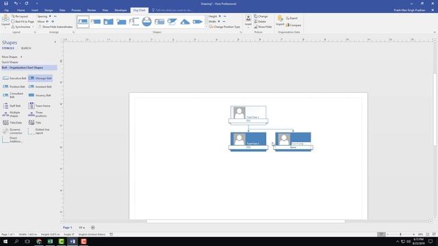 MS Visio Tutorial - Lesson 37 - Creating Organization Chart смотреть онлайн