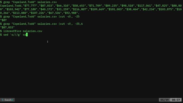 05 Payroll Data - Extracting data into tables using AWK in BASH on Linux смотреть онлайн