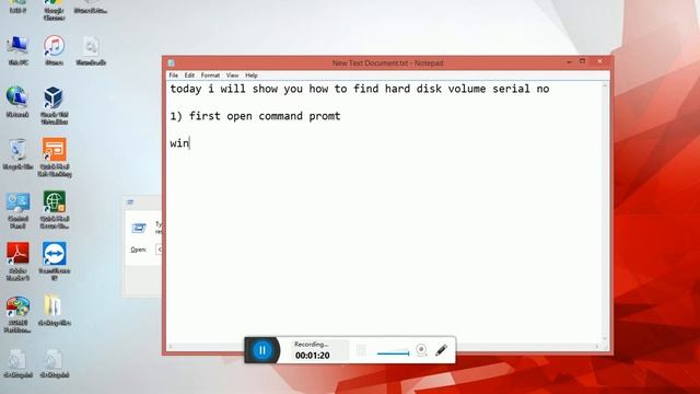 how to find hard disk serial no (using command prompt) смотреть онлайн