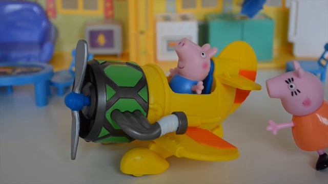 Свинья Джордж Семьи Peppa Pig ЗАСТРЯЛ!!???В Английский Disney Tototoykids ty смотреть онлайн