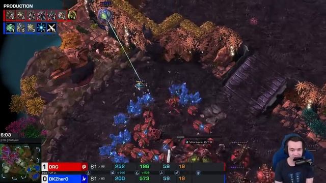 herO counters the ZERG RUSH! StarCraft 2 смотреть онлайн