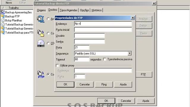 Backup Destino FTP смотреть онлайн