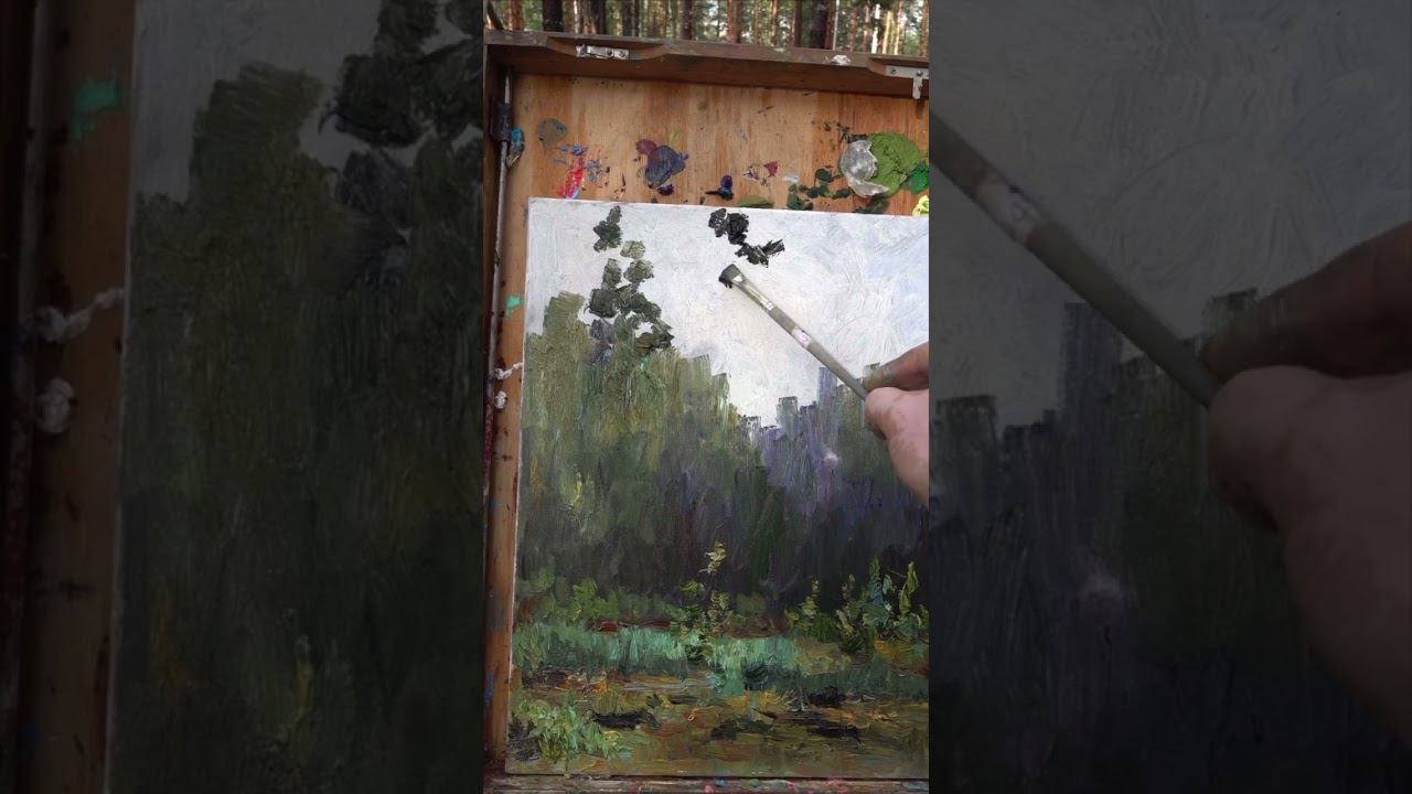 Картина в лесу. смотреть онлайн