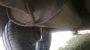 Сверлим отверстие в глушителе , гранта fl.