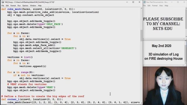 Math, Python Series 51 - Log on FIRE destroys house (with sound effects) 着火的大原木房屋滚蹋了房屋 смотреть онлайн
