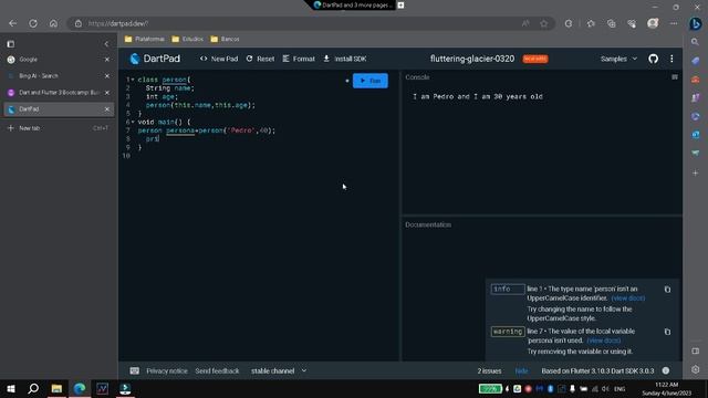 Parameterized constructor in dart смотреть онлайн