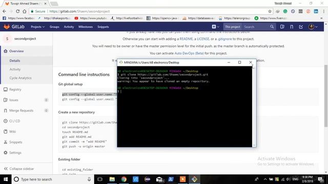 Getting started with Gitlab and GitBash смотреть онлайн