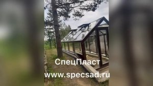 Стеклянная теплица из стеклопакетов с металлокаркасом