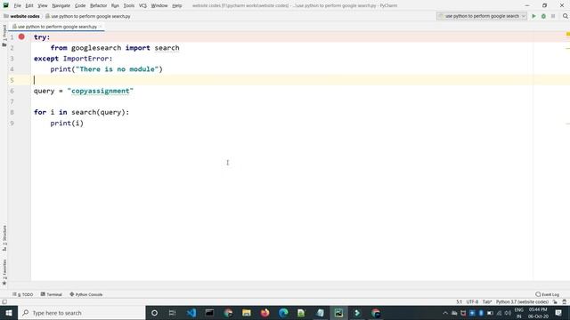 Perform Google Search Using Python смотреть онлайн