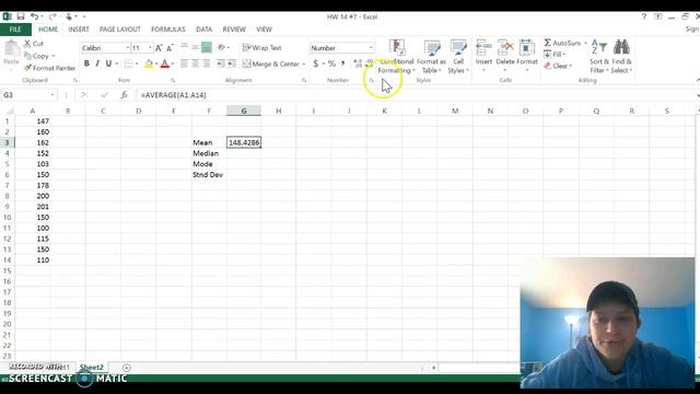 HW 14 #7 (Excel) смотреть онлайн