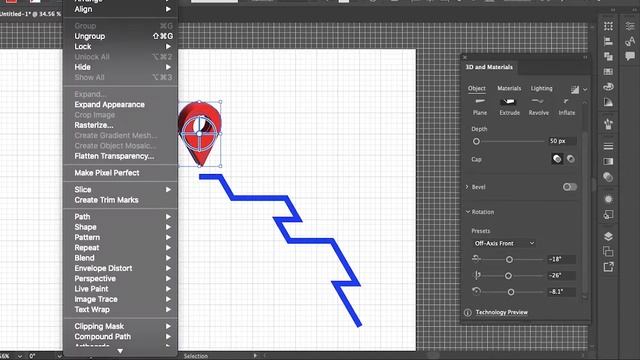 Create a 3D Map Pin in Adobe Illustrator смотреть онлайн