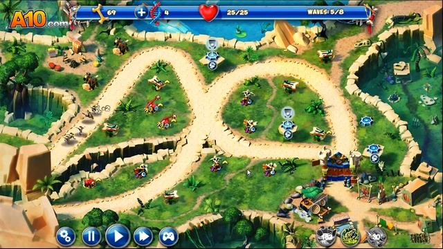 LETS PLAY DAY D: TOWER RUSH - JURASSIC PERIOD 1-9 PERFECT смотреть онлайн
