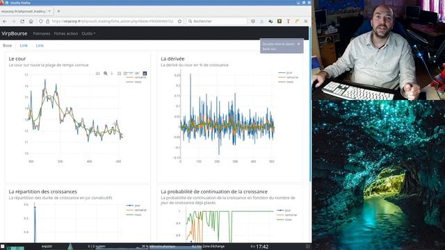 Présentation de mon logiciel d'analyse en bourse en python, php et javascript смотреть онлайн