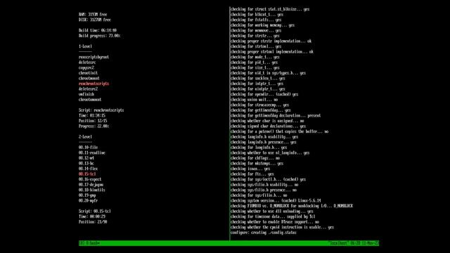 Linux From Scratch automated build on slow physical #PC with #Athlon 64 X2 #CPU #speedup смотреть онлайн