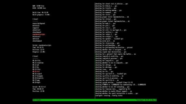 Linux From Scratch automated build on slow physical #PC with #Athlon 64 X2 #CPU #speedup