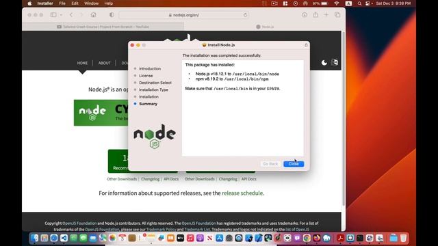 Installing Node js and Create React app package on Mac смотреть онлайн